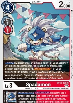 Spadamon (BT10-059) - Xros Encounter
