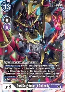 DarkKnightmon (X Antibody) (BT10-069) (V.1) - Xros Encounter