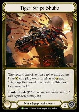 Tiger Stripe Shuko (Cold Foil Golden) - FAB Promos