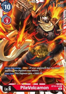 PileVolcamon (BT10-014) - Xros Encounter
