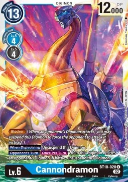 Cannondramon (BT10-028) - Xros Encounter