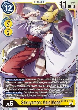 Sakuyamon: Maid Mode (BT10-041) (V.1) - Xros Encounter
