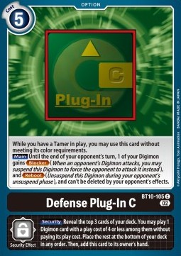 Defense Plug-In C (BT10-105) - Xros Encounter
