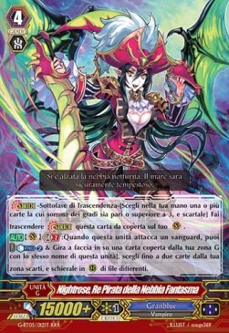 Mist Phantasm Pirate King, Nightrose [G Format] (V.1 - Triple Rare) - Ombre Assassine