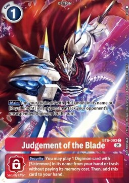 Judgement of the Blade (BT6-093) - Premium Deck Set