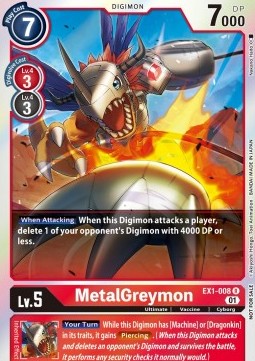 MetalGreymon (EX1-008) - Premium Deck Set