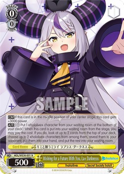 Wishing for a Future With You, La+ Darknesss (V.1 - Rare) - Hololive production Premium Booster
