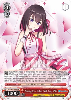 Wishing for a Future With You, AZKi (V.1 - Rare) - Hololive production Premium Booster