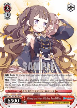 Wishing for a Future With You, Anya Melfissa (V.1 - Rare) - Hololive production Premium Booster