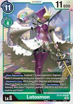 Lotosmon (BT10-056) - Xros Encounter