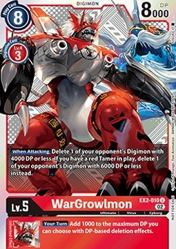 WarGrowlmon (EX2-010) - Promos: Xros Encounter