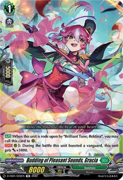 Budding of Pleasant Sounds, Gracia [D Format] (V.1 - Common) - Trial Deck: Urara Haneyama