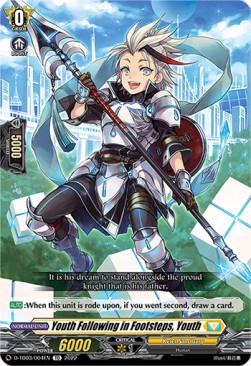 Youth Following in Footsteps, Youth [D Format] (V.1 - Common) - Trial Deck: Raika Koshiba
