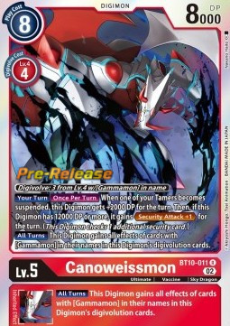 Canoweissmon (BT10-011) - Promos: Xros Encounter