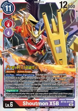 Shoutmon X5B (BT10-015) - Promos: Xros Encounter