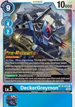 DeckerGreymon (BT10-026) - Promos: Xros Encounter