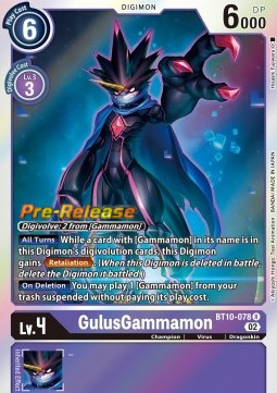GulusGammamon (BT10-078) - Promos: Xros Encounter