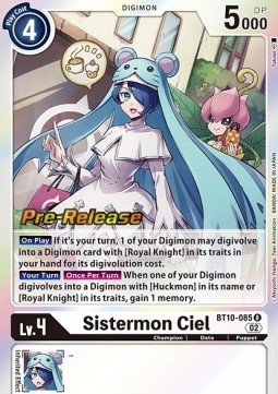 Sistermon Ciel (BT10-085) - Promos: Xros Encounter