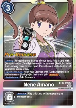 Nene Amano (BT10-092) (V.1) - Promos: Xros Encounter
