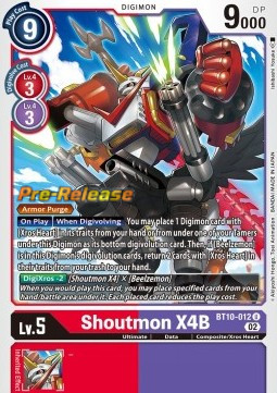 Shoutmon X4B (BT10-012) - Promos: Xros Encounter