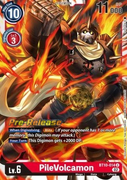 PileVolcamon (BT10-014) - Promos: Xros Encounter
