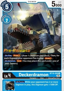 Deckerdramon (BT10-020) - Promos: Xros Encounter