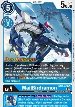 MailBirdramon (BT10-021) - Promos: Xros Encounter