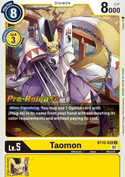 Taomon (BT10-039) - Promos: Xros Encounter