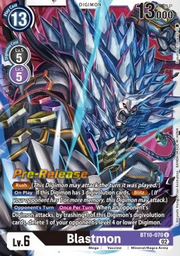 Blastmon (BT10-070) - Promos: Xros Encounter