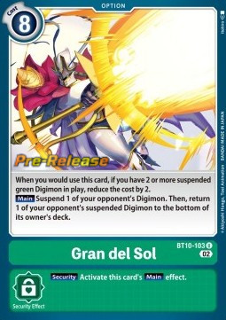 Gran del Sol (BT10-103) - Promos: Xros Encounter