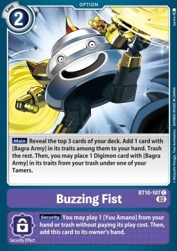 Buzzing Fist (BT10-107) - Xros Encounter