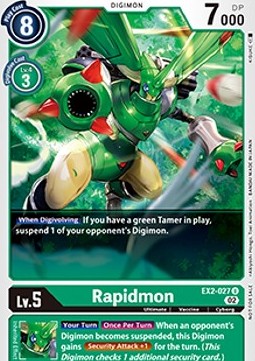 Rapidmon (EX2-027) - Tamer Party Event Promos