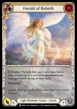 Herald of Rebirth (Yellow) (Extended Art Rainbow Foil) - FAB Promos