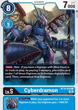 Cyberdramon (BT10-025) - Xros Encounter