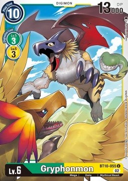 Gryphonmon (BT10-055) - Xros Encounter