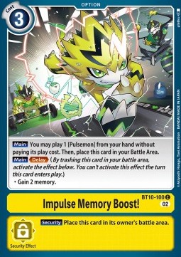 Impulse Memory Boost! (BT10-100) - Xros Encounter