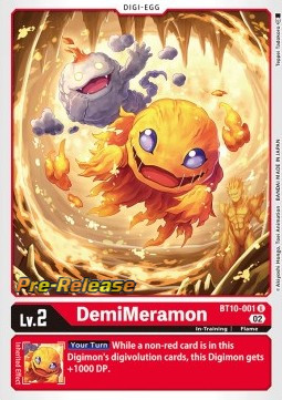 Demimeramon (BT10-001) - Promos: Xros Encounter