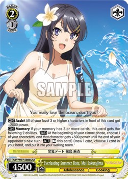 Everlasting Summer Date, Mai Sakurajima (V.2 - Super Rare) - Rascal Does Not Dream of a Dreaming Girl