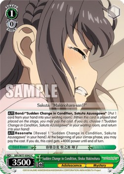 Sudden Change in Condition, Shoko Makinohara - Rascal Does Not Dream of a Dreaming Girl