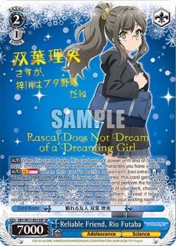 Reliable Friend, Rio Futaba (V.2 - Special Rare) - Rascal Does Not Dream of a Dreaming Girl