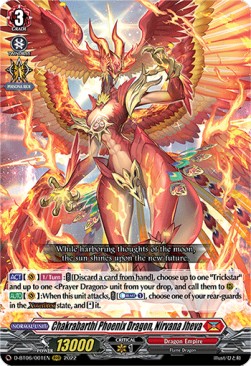Chakrabarthi Phoenix Dragon, Nirvana Jheva [D Format] (V.1 - Triple Rare) - Blazing Dragon Reborn
