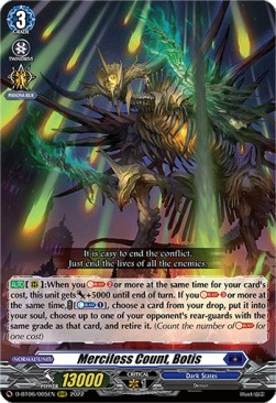 Merciless Count, Botis [D Format] (V.1 - Triple Rare) - Blazing Dragon Reborn