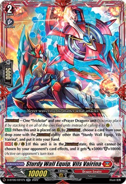 Sturdy Wall Equip, Vils Vairina [D Format] (V.1 - Double Rare) - Blazing Dragon Reborn