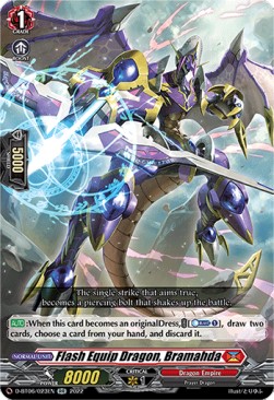 Flash Equip Dragon, Bramahda [D Format] (V.1 - Double Rare) - Blazing Dragon Reborn