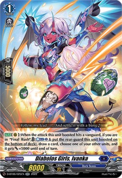 Diabolos Girls, Ivanka [D Format] (V.1 - Double Rare) - Blazing Dragon Reborn