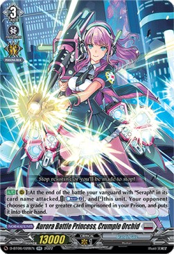 Aurora Battle Princess, Crumple Orchid [D Format] (V.1 - Double Rare) - Blazing Dragon Reborn