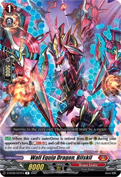 Wall Equip Dragon, Bilskil [D Format] (V.1 - Rare) - Blazing Dragon Reborn
