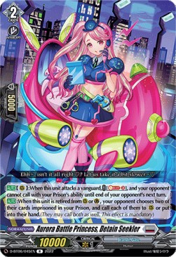 Aurora Battle Princess, Detain Seekler [D Format] (V.1 - Rare) - Blazing Dragon Reborn