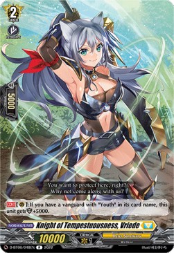 Knight of Tempestuousness, Vriede [D Format] (V.1 - Rare) - Blazing Dragon Reborn