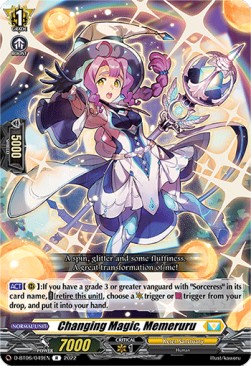 Changing Magic, Memeruru [D Format] (V.1 - Rare) - Blazing Dragon Reborn